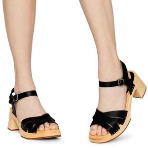 Swedish Hasbeens Katja High sandals black size 40